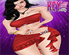 K- Butterfly Red Dress