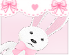 kawaii white pink bunny