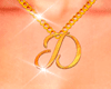 Necklace Letter D Female