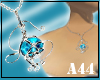 [A44]Aquamarine necklace