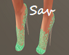 Green Sparkle Shoes