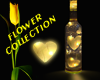 bottle lamp flower heart