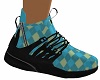 Argyle Blue Shoes stem