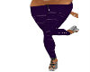 BM purple Ripped pants 