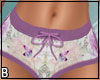 Purple Floral Shorts
