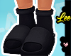 ! Slides & Socks Black