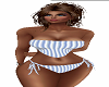 LOS Blue Striped Bikini