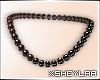 $ Pearl Necklace | black