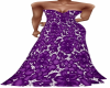 Dark Purple Flower Gown