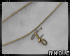A: Choker "F" Gold