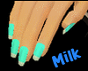 Milk~Blue nails