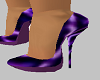 Purple print heels