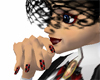 Red Black Checker Nails