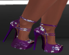 Purple Flowered Heels
