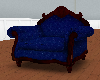 antique chair blue