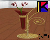 (K*) gold/red vase