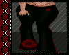 Flared Pants Red Rose