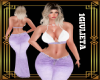 JEANS PURPLE SET
