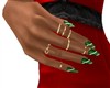 X-Mas Nail + Rings GREEN