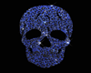 blue skull cutout y2k