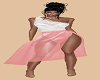 Sexy   Pink /White Dress
