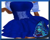 Moms Blue Ruffle Dress