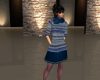 (S)Blue knit dress