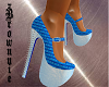 L7 Square Blue Heels
