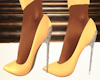[CI]Leather Pumps Yellow