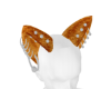 M Orange Cat Pierced Ear