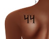 Number 44 Back Tattoo 2