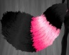 Pink Black Raccoon tail