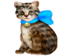 blue bow kitty