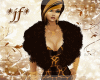 *jf* Brown Fur Crop Jckt