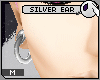 ~DC) Silver Ear Studs M