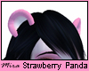 Strawberry Panda Ears
