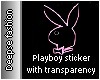 [ D ] Playboy Sticker