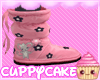 lCl Pink Flower Boots