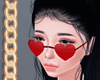 â° Red Heart Glasses