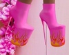 ☆Flames Boots Pink