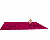 pink shagpile mat