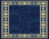 medieval royal blue rug