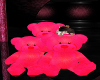 Family Dark Pink Bears