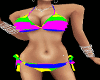 rainbow rave bikini