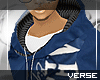 V|Navy blue Aero hoodie