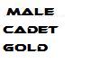 male cadet gold 