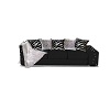 Black Silver Couch