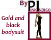 PI - Gold/Black Bodysuit