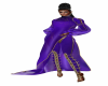 gown with pants purple