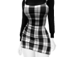 black and white dress